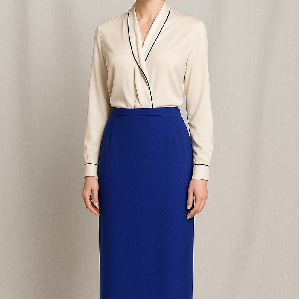 Donna Morgan Petites Purple Long Skirt | Size 12P
